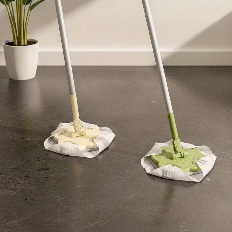 Household Disposable Wet Wipes Mop, Electrostatic Dust Removal Sheet, Small Flat Mop