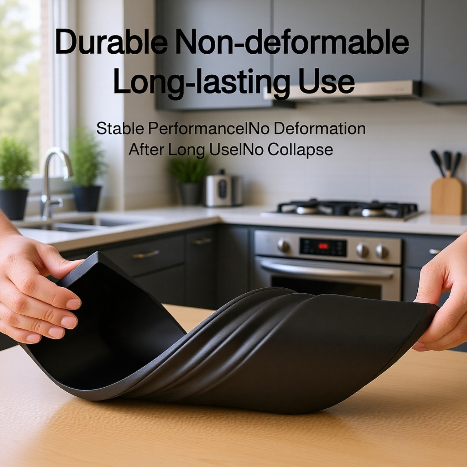 Non-slip base ergonomic keyboard wrist rest