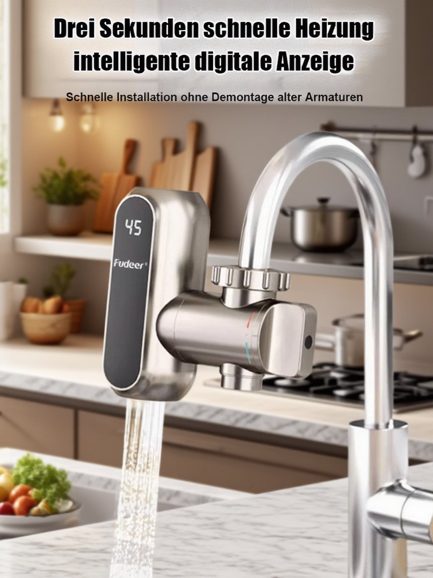 Elektrischer Mini-Durchlauferhitzer – Ohne Installation