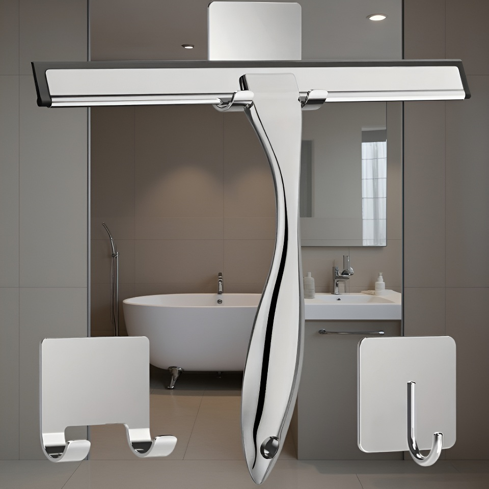 浴室ガラス用ステンレス製ワイパーブレード