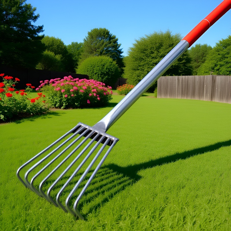 Extended beach rake for easy picking of shellfish and seafood on the beach