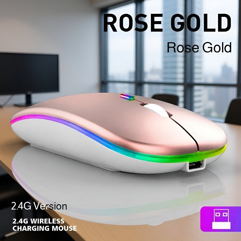 Silent Glowing Stylish Wireless Mouse