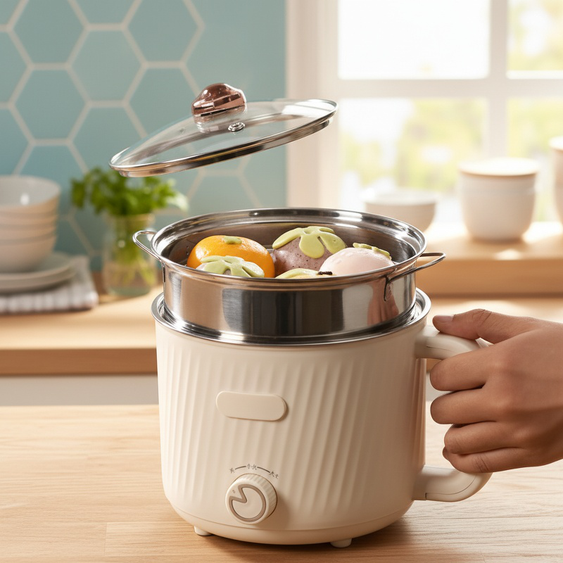 Easy to clean stainless steel electric hot pot