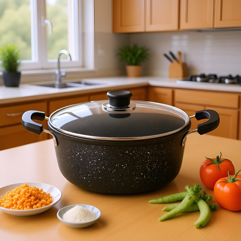 McRib-Suppentopf mit zwei Griffen, antihaft