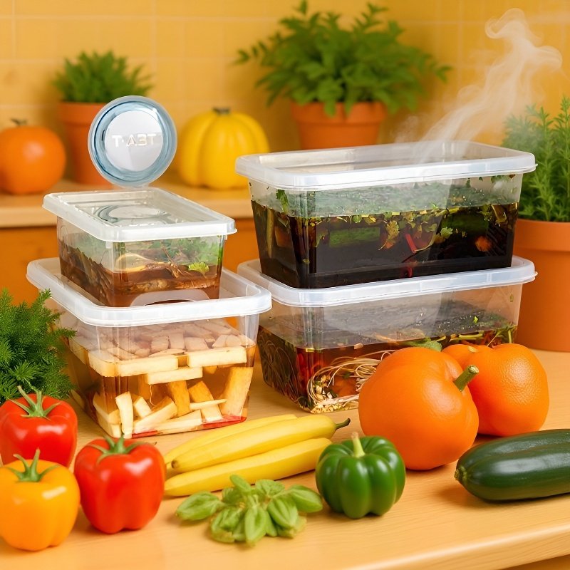 Food and fruit preservation storage box with lid for draining