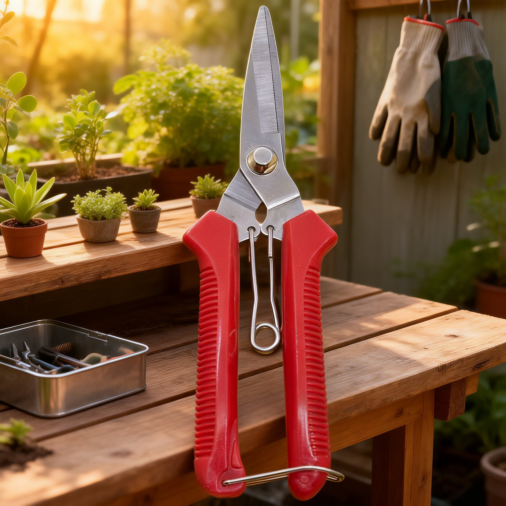 Tijeras de poda gruesas para ramas y frutas