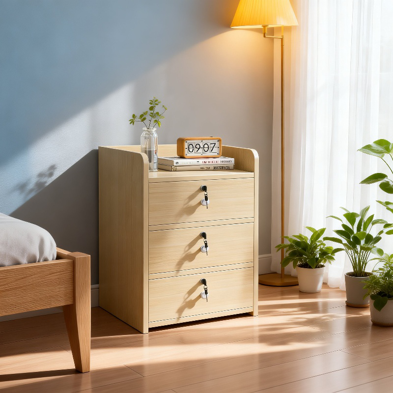 主寝室用新しいベッドサイド収納ラック