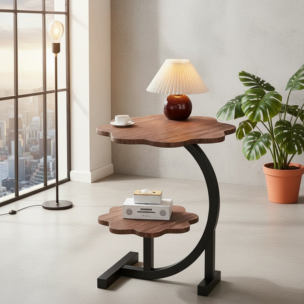 Living Room Nordic Double-layer Side Table Tea Table