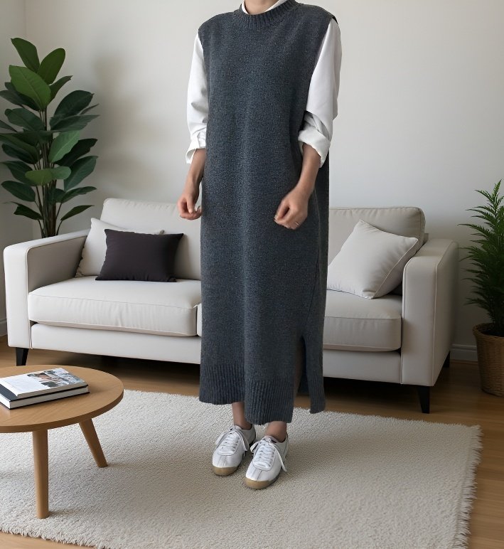 여성 카디건 원피스 코디 제안