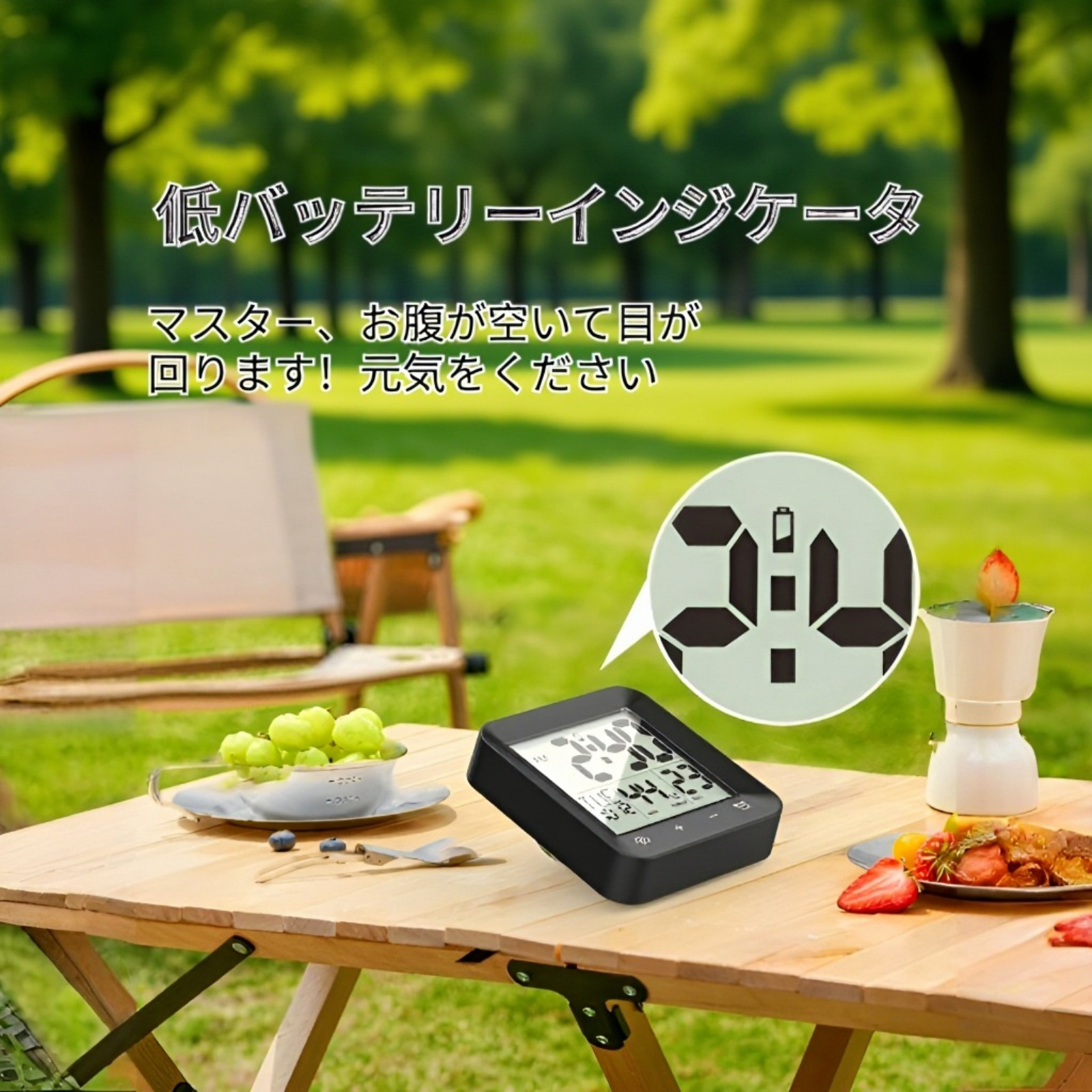 浴室インテリアに馴染むデザインの温度計タイマー