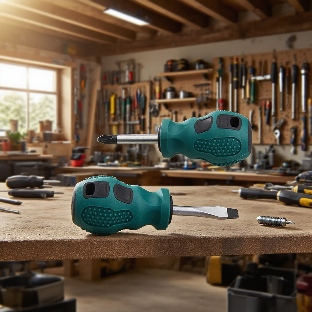 Šroubovák s krátkou rukojetí, snadno rozebíratelný, velmi odolný a přesný