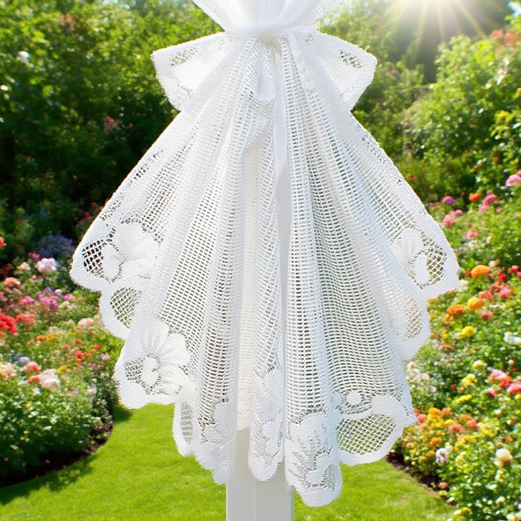 客廳用白色窗簾裝飾