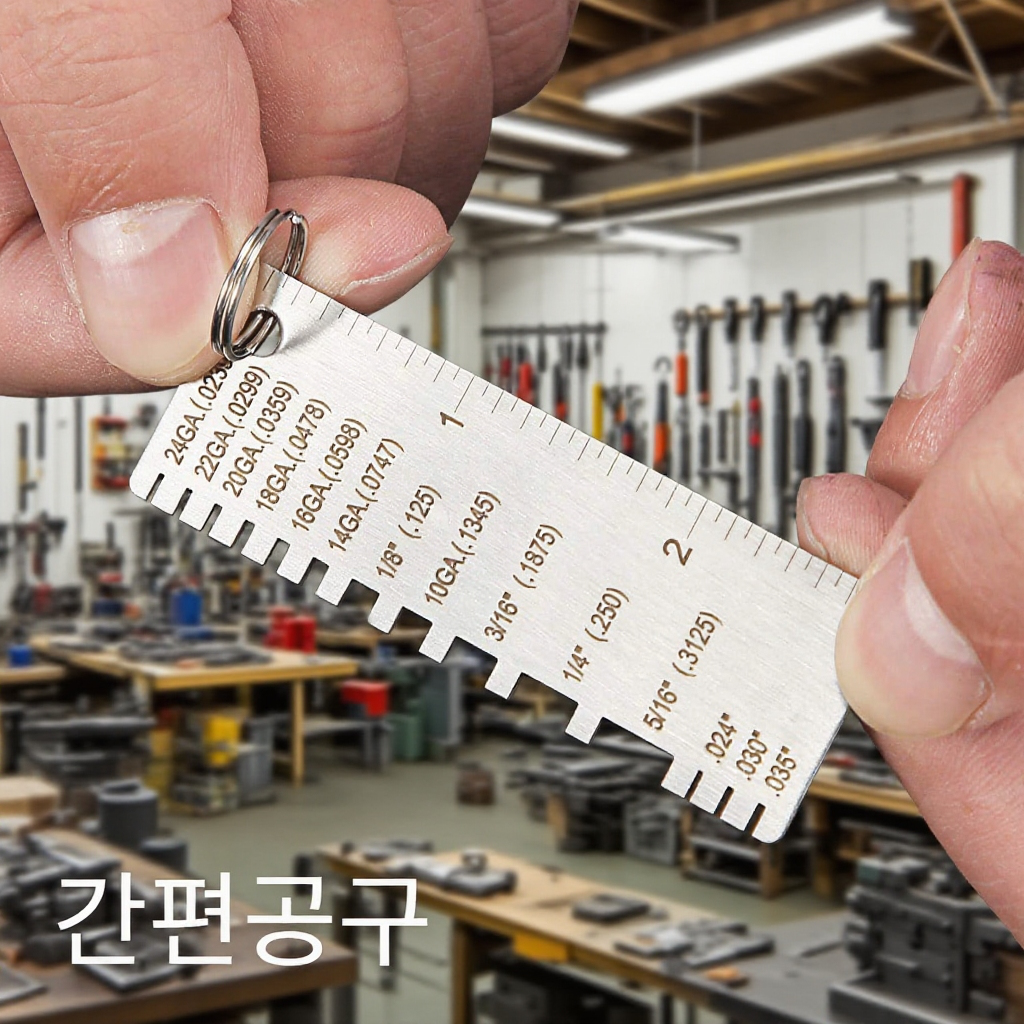 스테인리스 미국 표준선경 전선 금속 와이어 용접 게이지 자