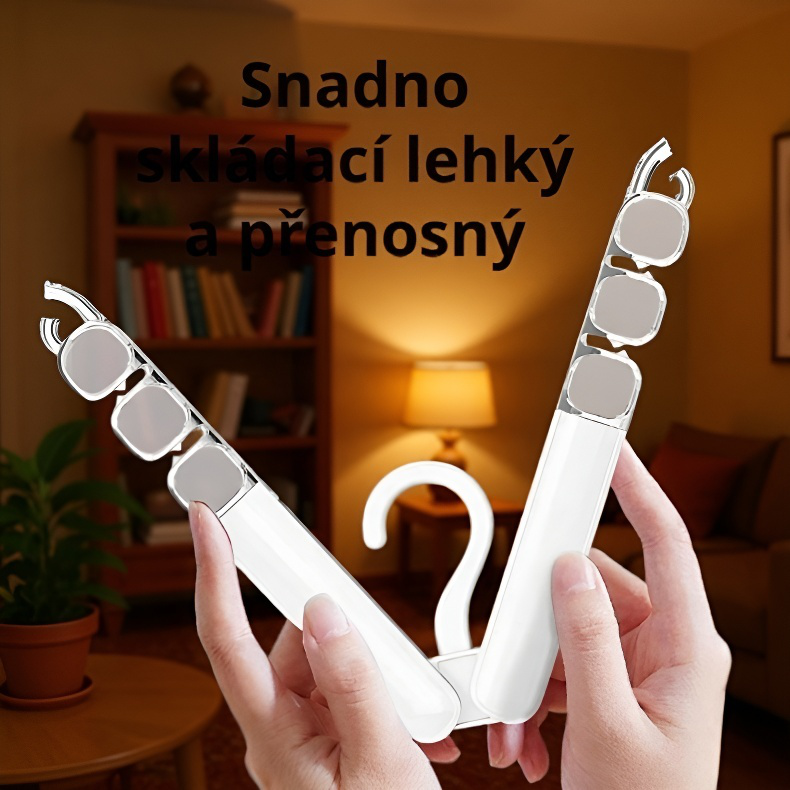 Skládací magický věšák na šaty pro venkovní použití