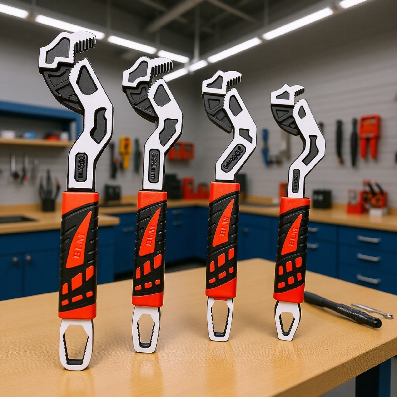 Adjustable Self-Locking Repair Wrench for Large Nuts