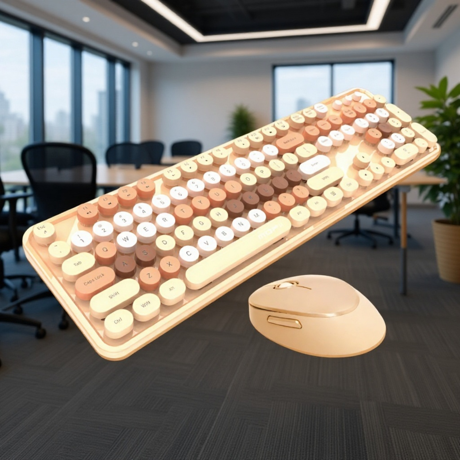 カラフルな口紅キーボード