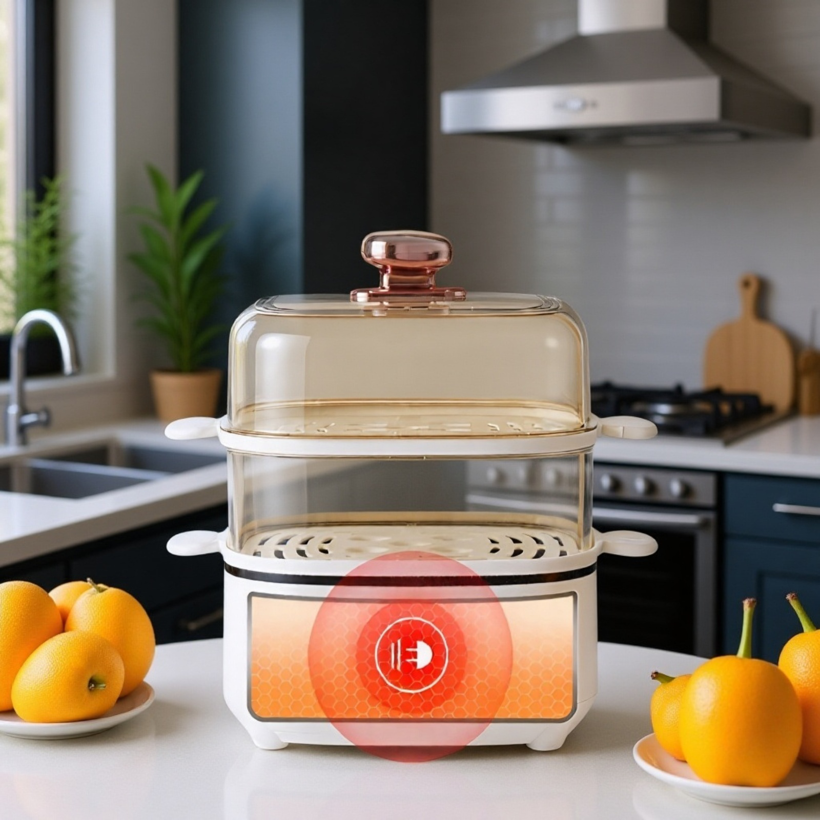 Elektrischer Multifunktions-Dampfgarer für den Haushalt, Küchengerät