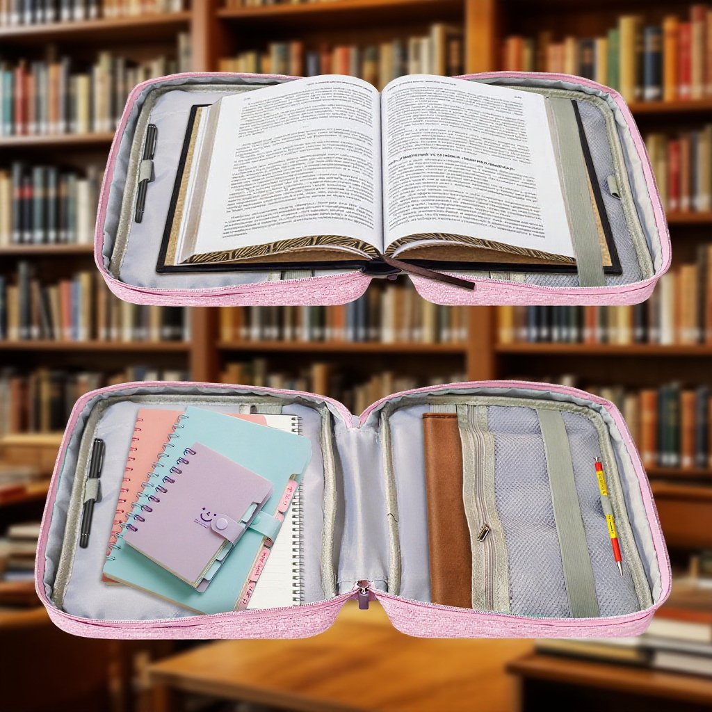 移動式ブックシェルフ＆手提げ収納バッグ 学生用書立て付き