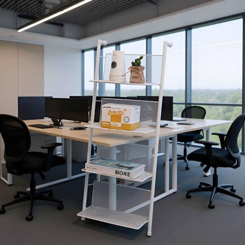 Regał ekspozycyjny do studia, stojak na czasopisma, podłogowy regał na książki