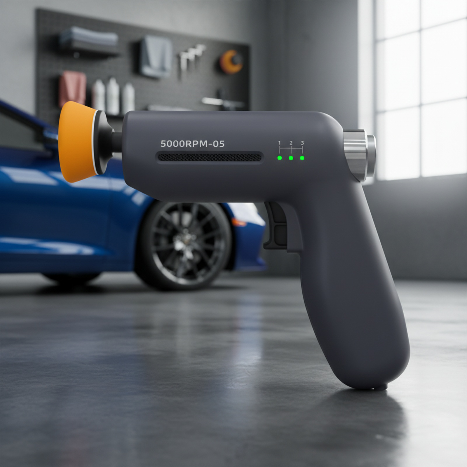 Car polishing machine for scratch removal