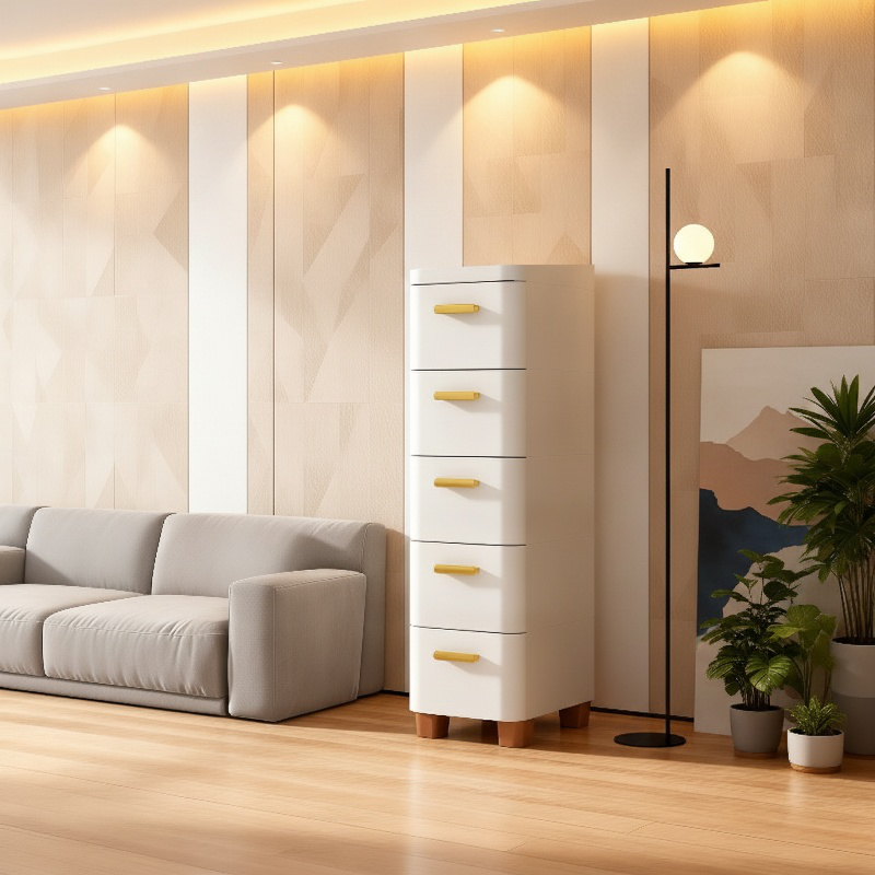 Diseño elegante de mueble de almacenamiento para sala de estar