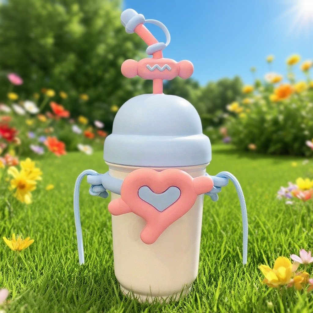 316不鏽鋼便攜愛心保溫杯