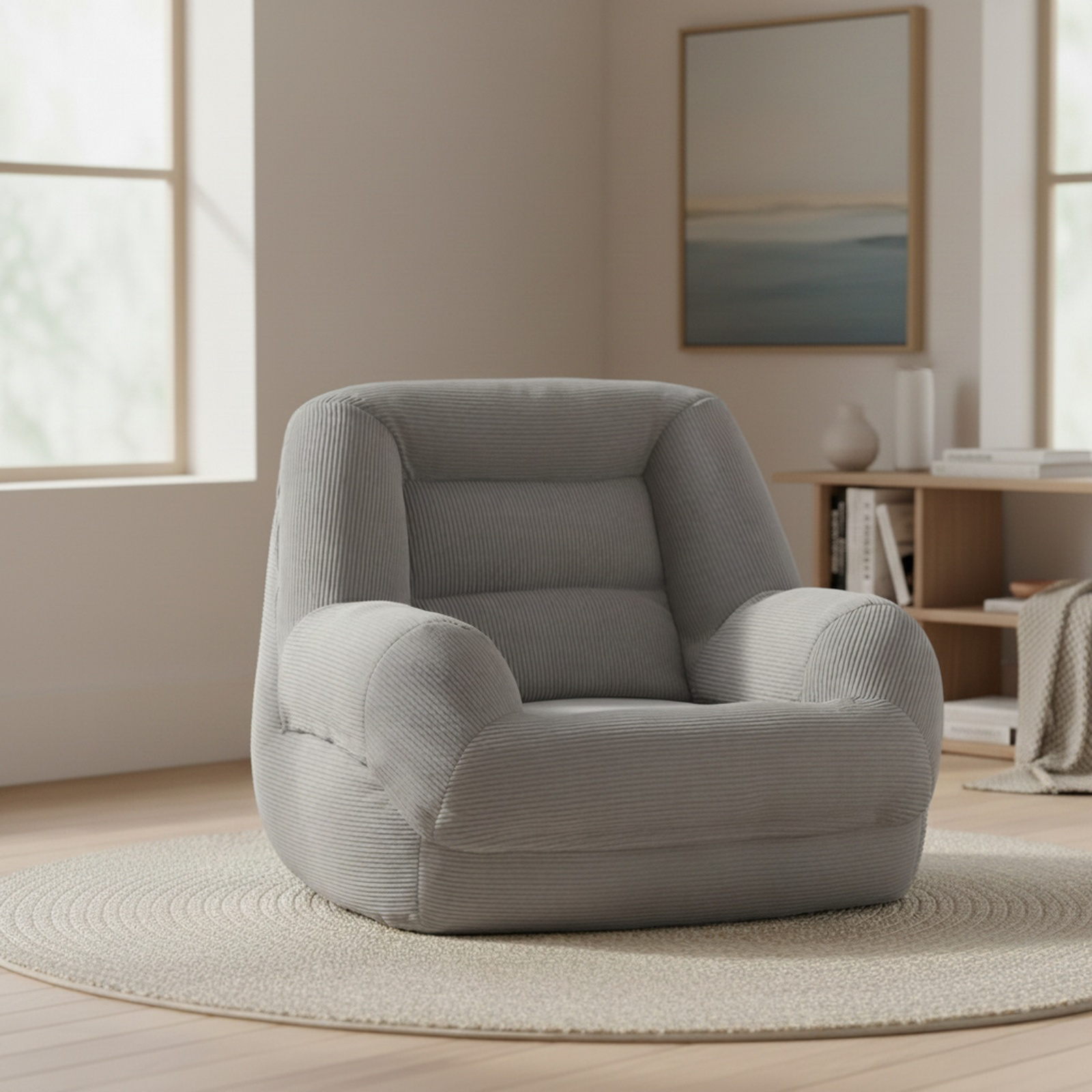 Soft and cozy bean bag chair for kids' rooms