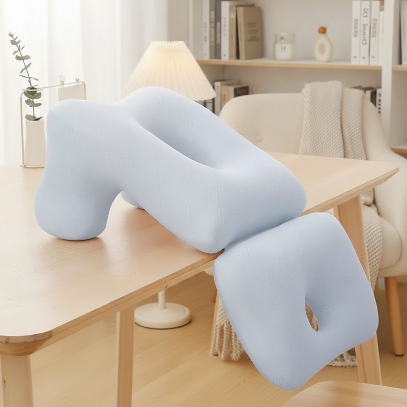 Lendenwirbel-Stützkissen auf einem Bett