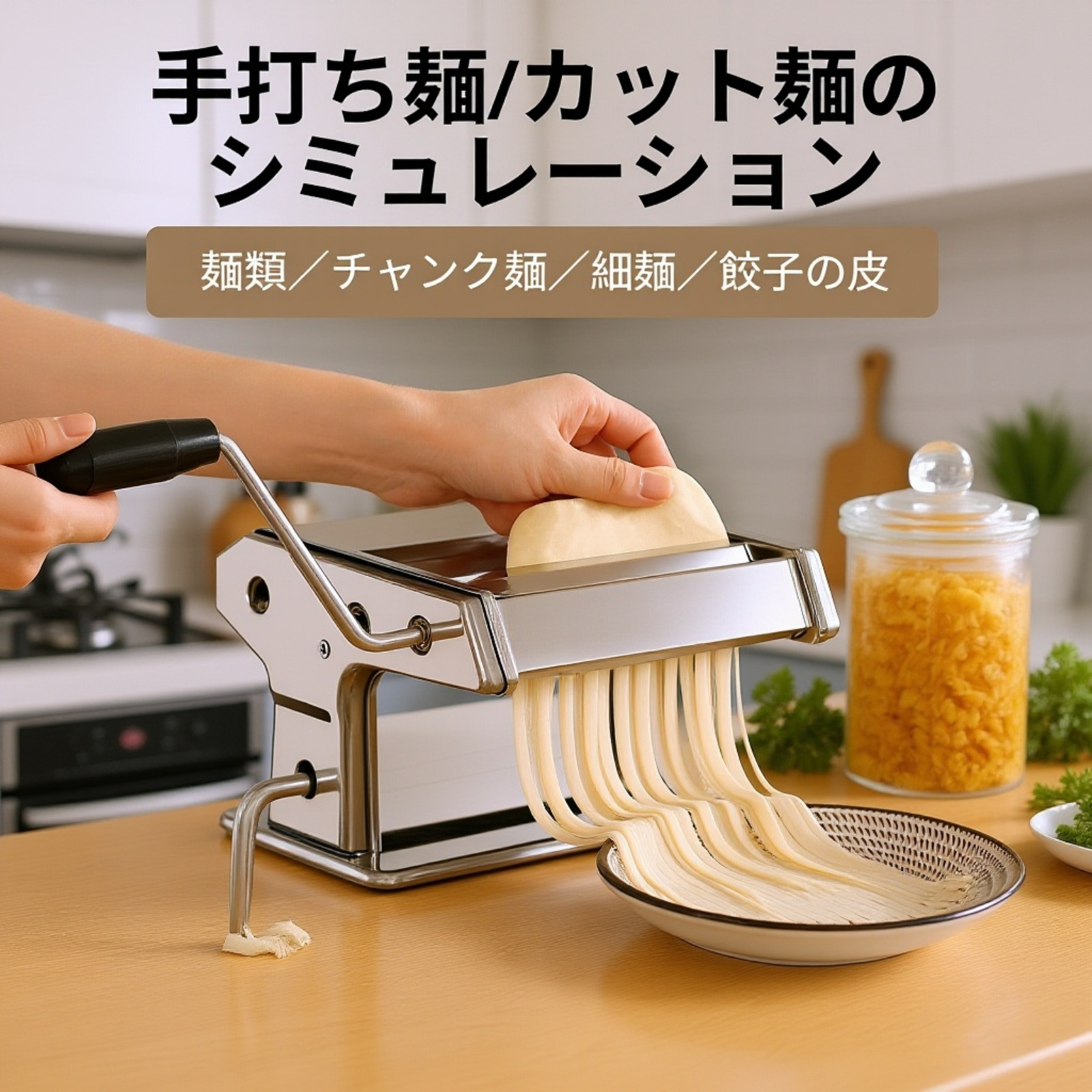 麺機 手動麺プレス機 家庭用小型多機能麺プレス 餃子皮機 昔ながらの麺製造機