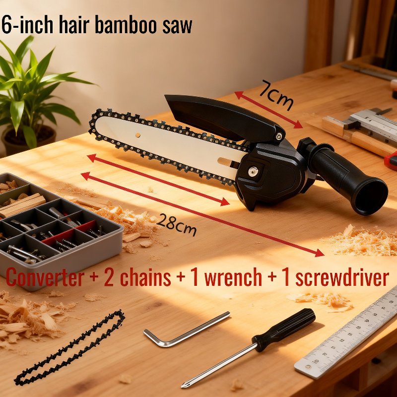 Portable chainsaw converter for woodworking