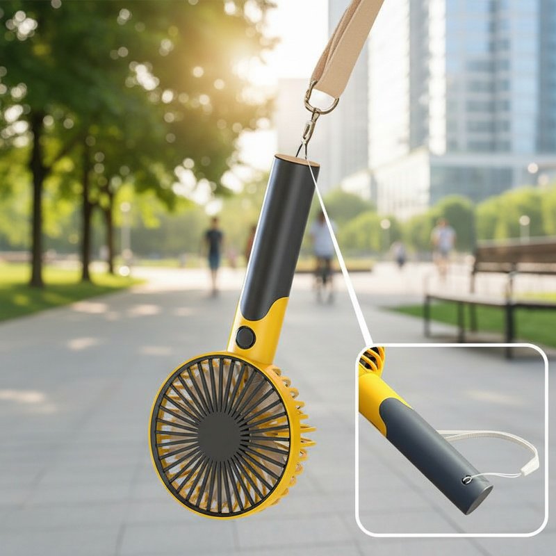 Portable USB Rechargeable Handheld Mini Fan