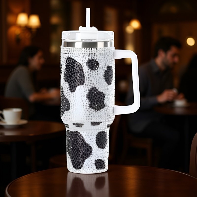 鑲鑽加厚不銹鋼保溫杯