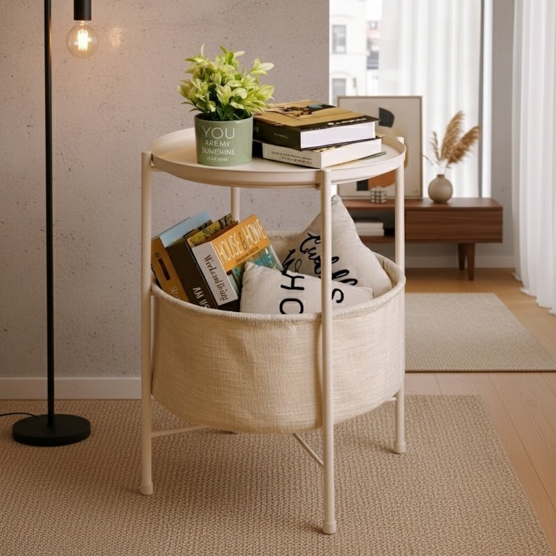 Modern Simple Iron Round Table