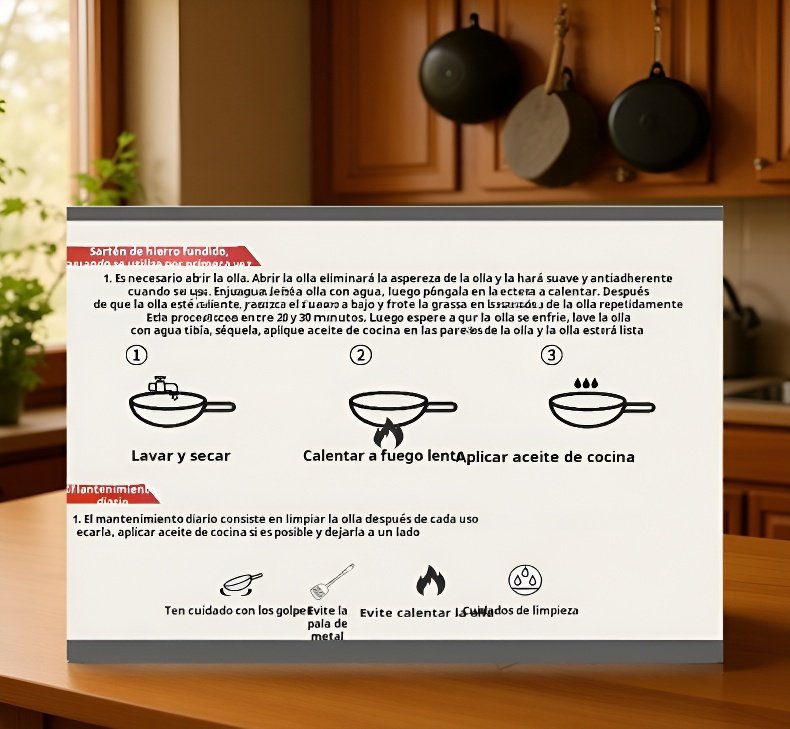 Olla multifuncional de hierro para cocinar al aire libre