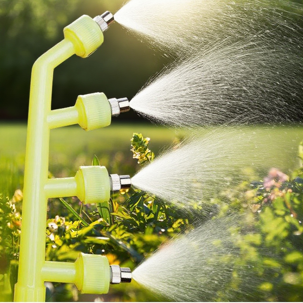 Wielootworowa, super atomizująca dysza opryskiwacza