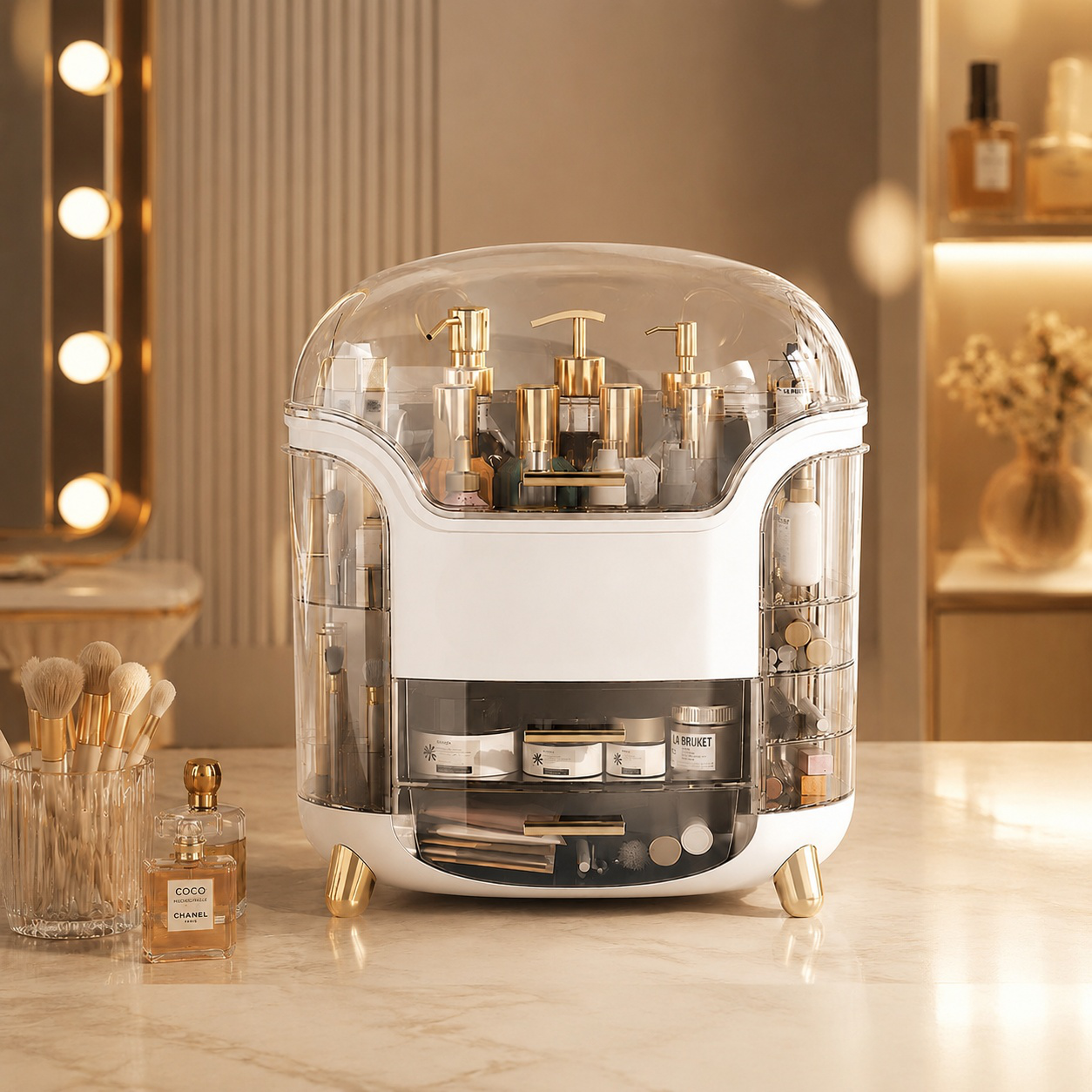Large Capacity Vanity Table Makeup Storage Box