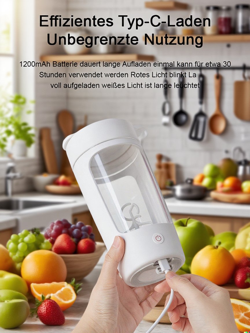 Automatischer tragbarer Shaker-Becher aus Kunststoff