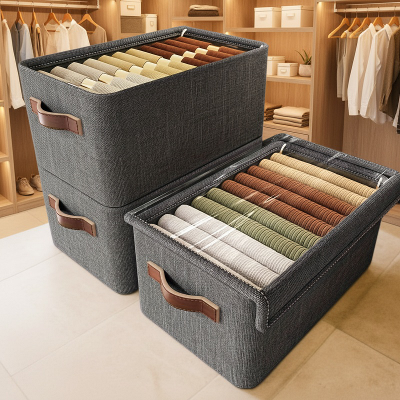 Durable storage box with convenient handles