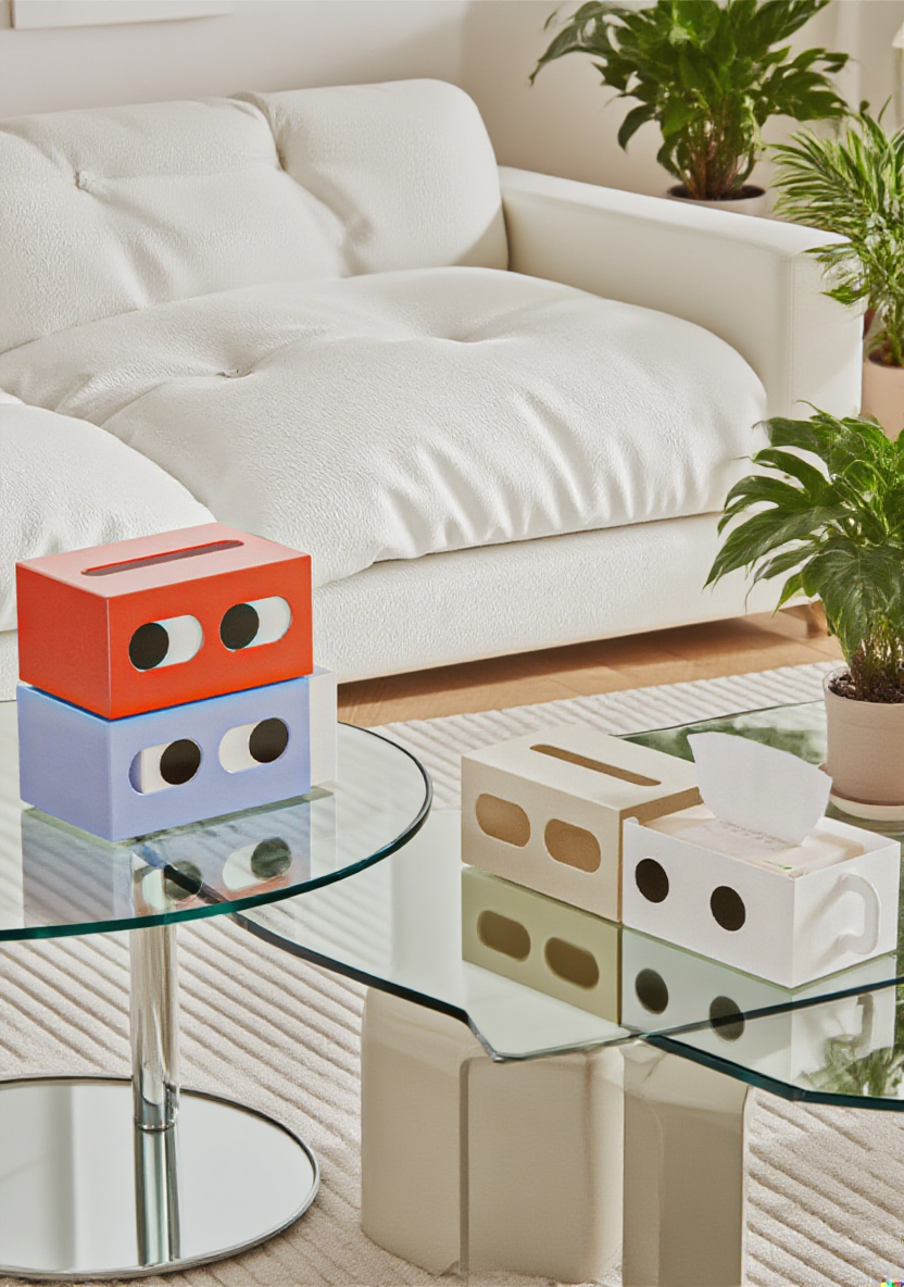 티슈케이스 실용적인 디자인