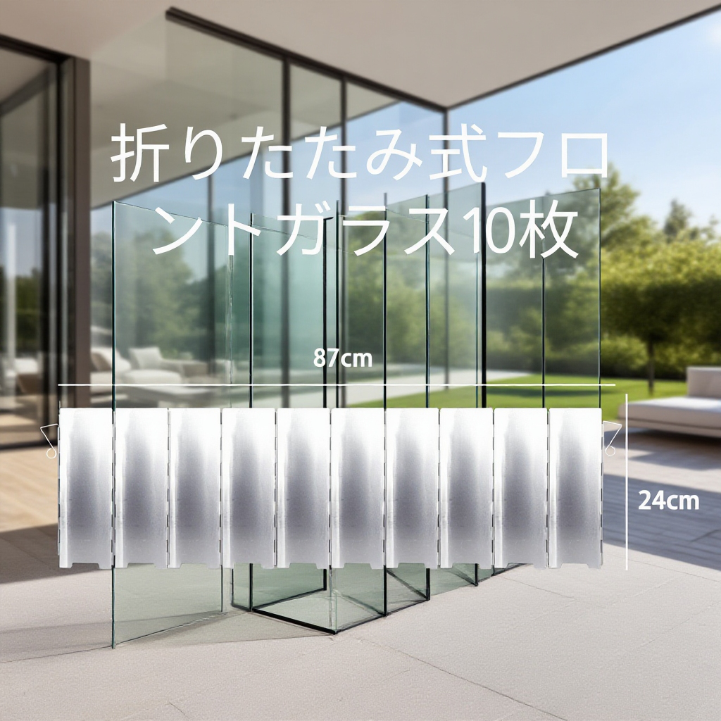 アウトドア用防風リングの設置例