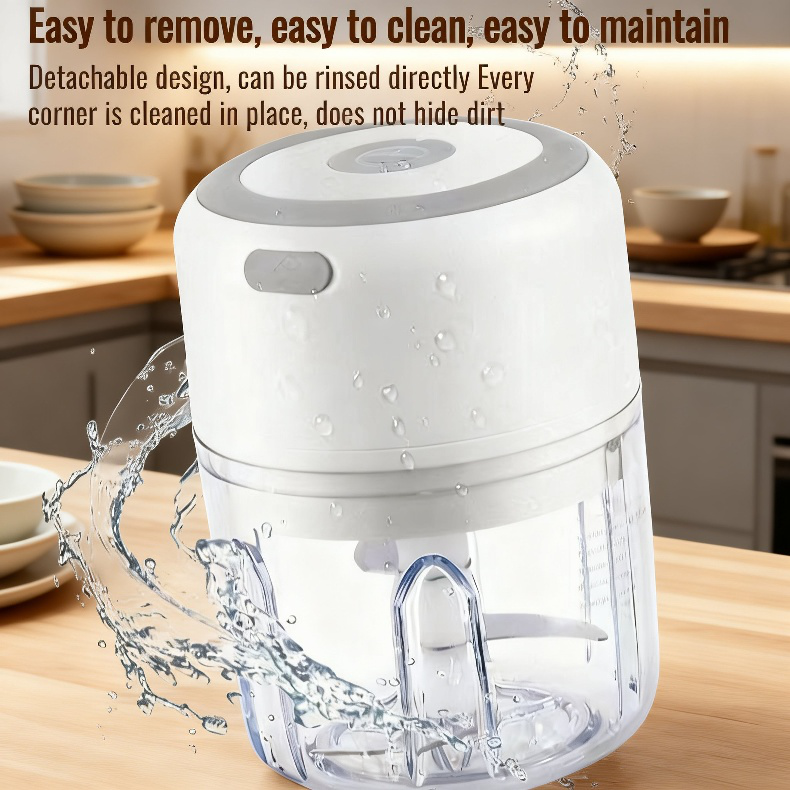 Portable Wireless Electric Garlic Masher for Home & Baby Food