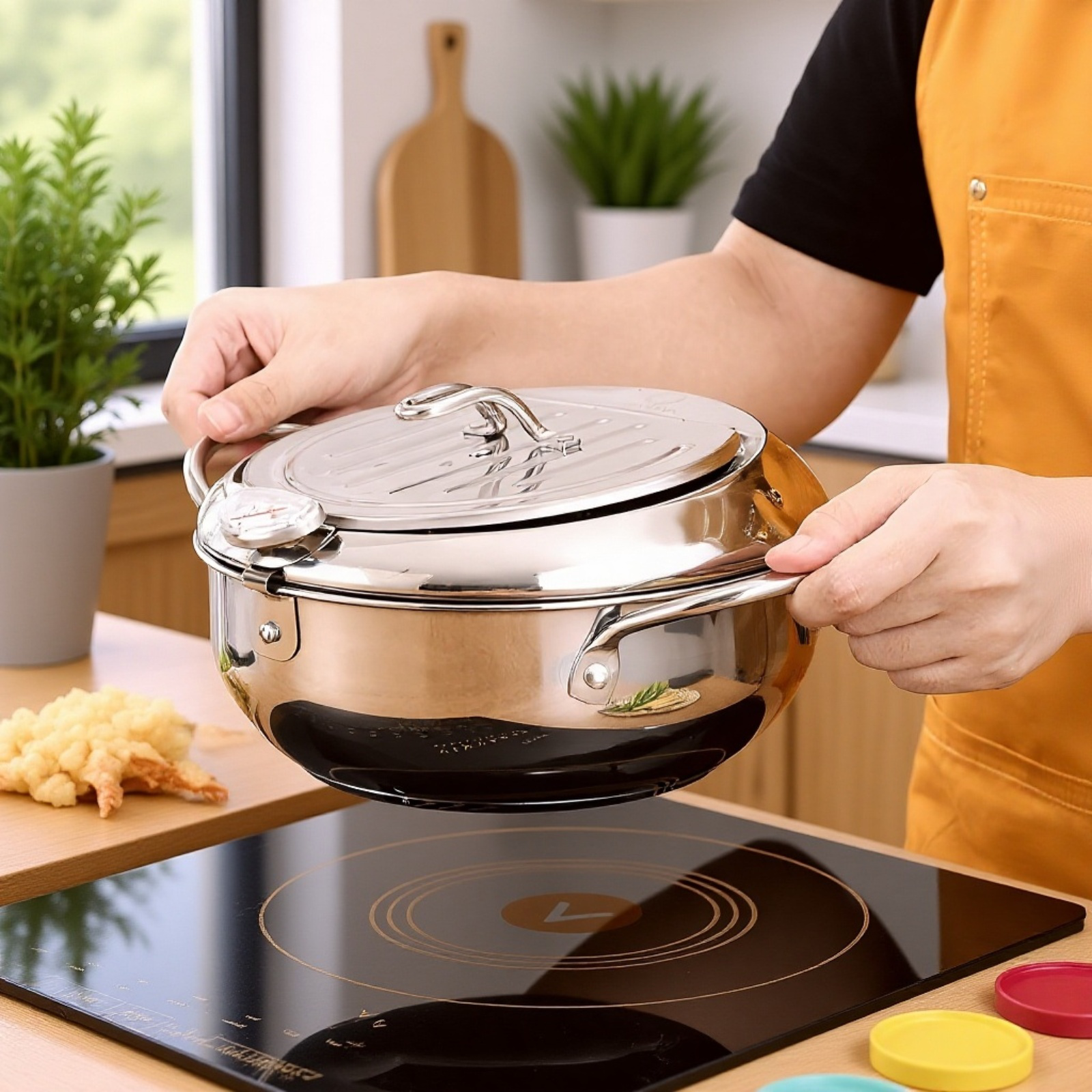 家庭用天ぷらフライヤー