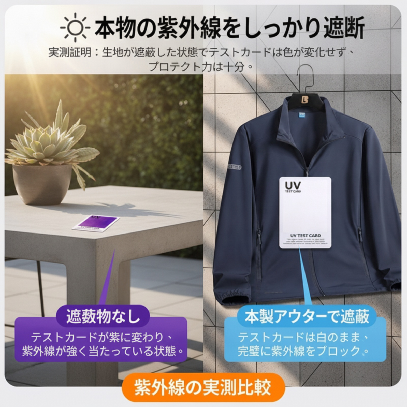 夏用メンズアイスシルクジャケット・日焼け防止アウター