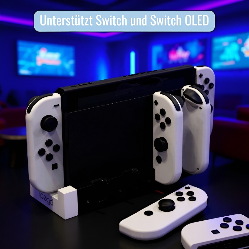 Basisladegerät mit Wechselgriff NS Joy Con linkes und rechtes Ladestationsladegerät mit kleinem Grif