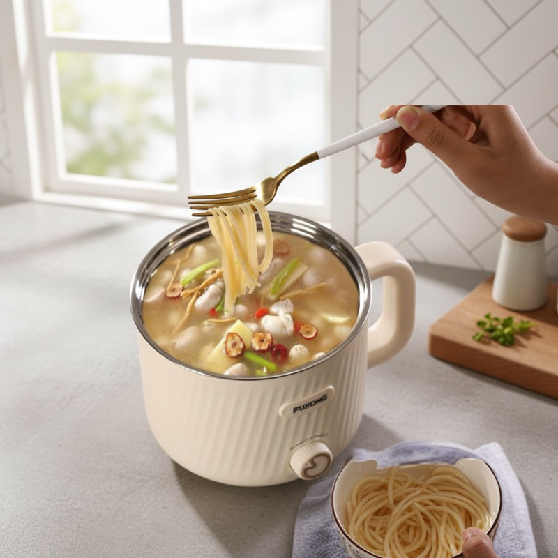 Student dormitory small stainless steel nonstick electric hot pot