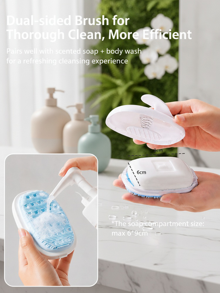 Durable and flexible silicone bristles for comfortable use