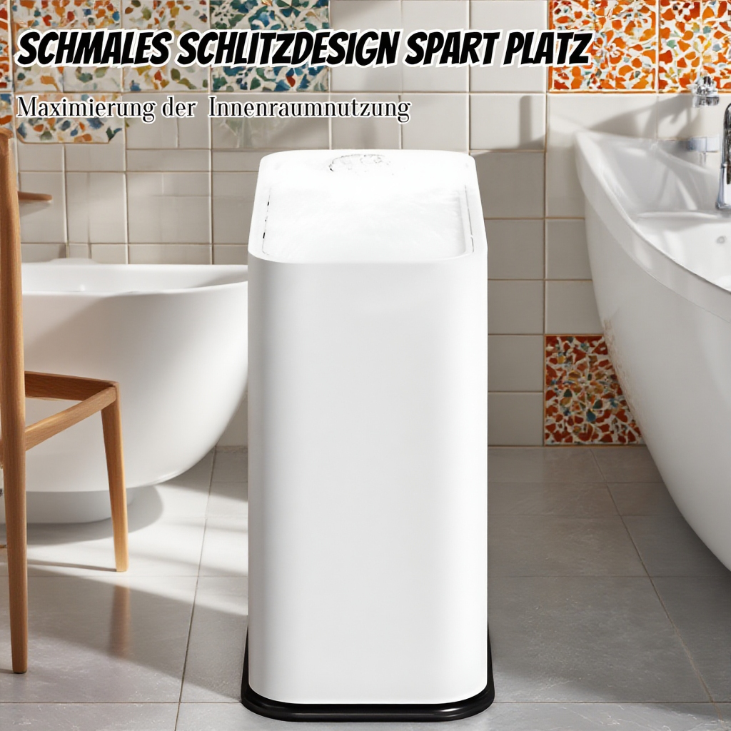 Druckknopfschalter Schmalschlitz-Mülleimer macht die Hände nicht schmutzig Multifunktions-Mülleimer 