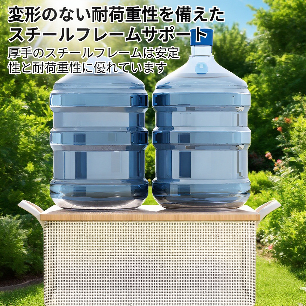 収納フレームの耐久性を示す画像