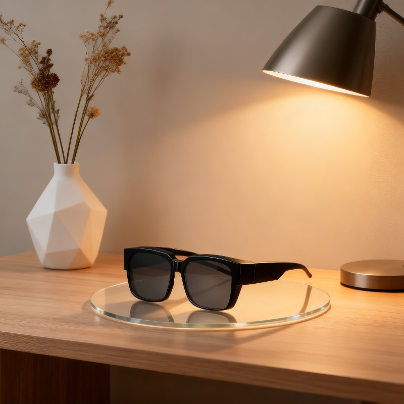 Women's Large Frame Polarized Sunglasses Set Myopia Clip UV Driving Glasses