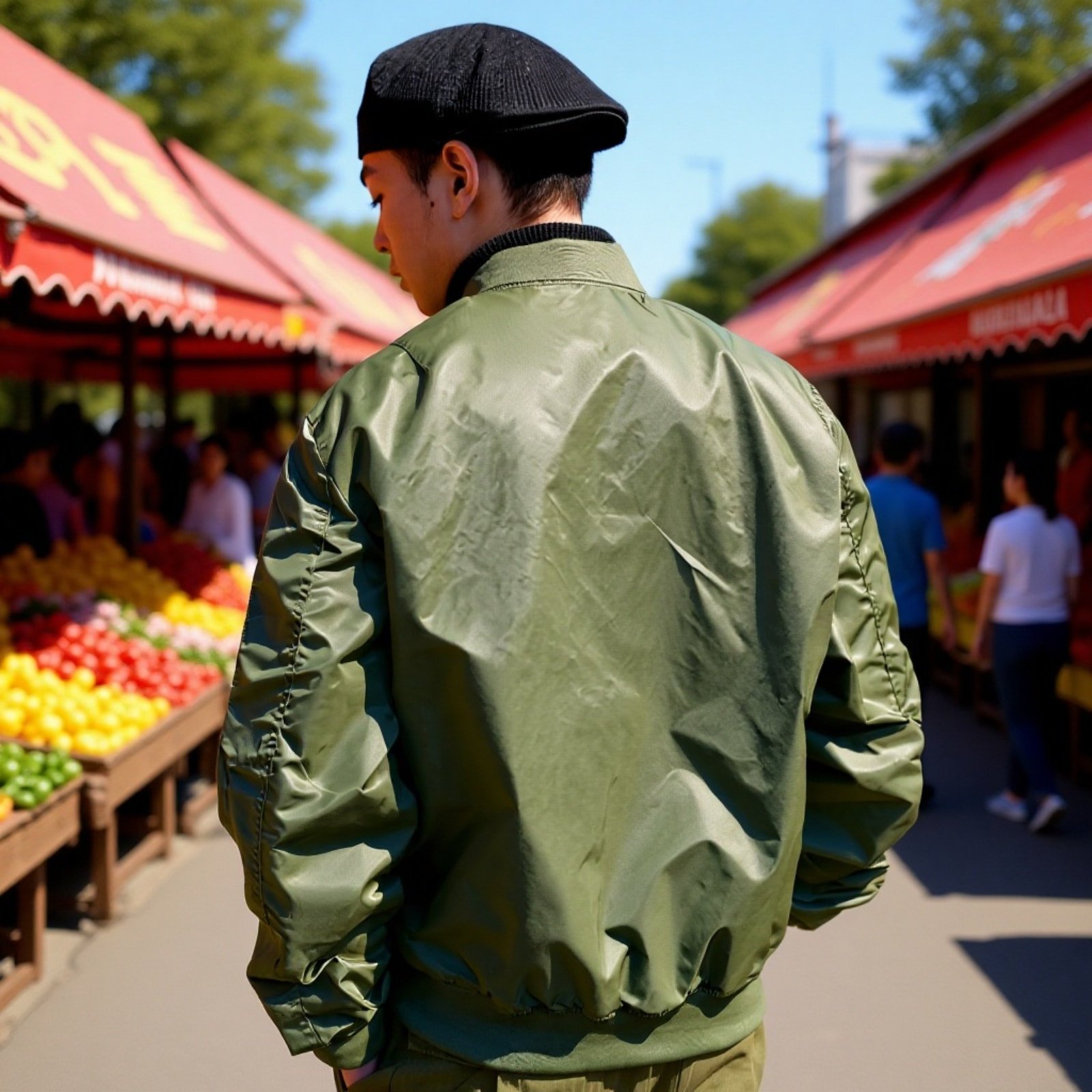Leichte Fliegerjacke für Frühling und Herbst